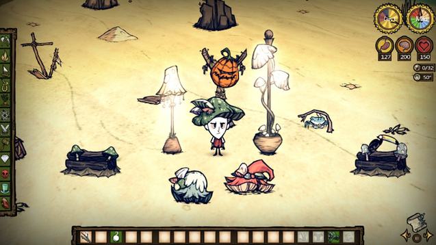 在饥荒这个游戏里该如何制作蘑菇灯和怎么点亮蘑菇灯