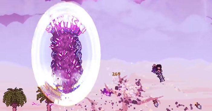 泰拉瑞亚四柱在哪打