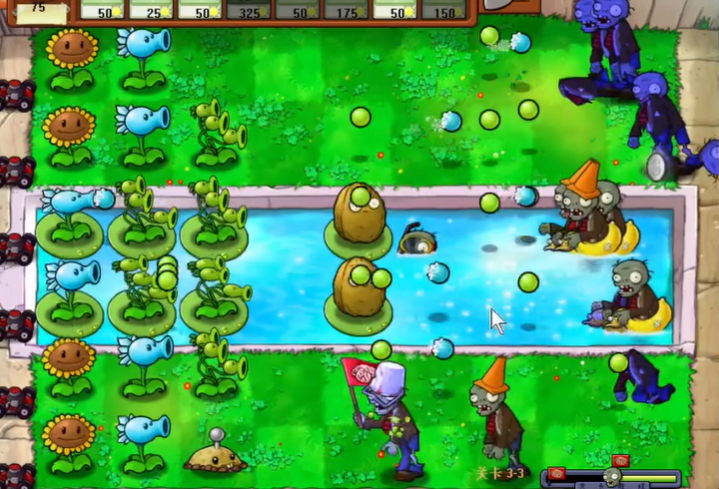 植物大战僵尸95版3-3关怎么过
