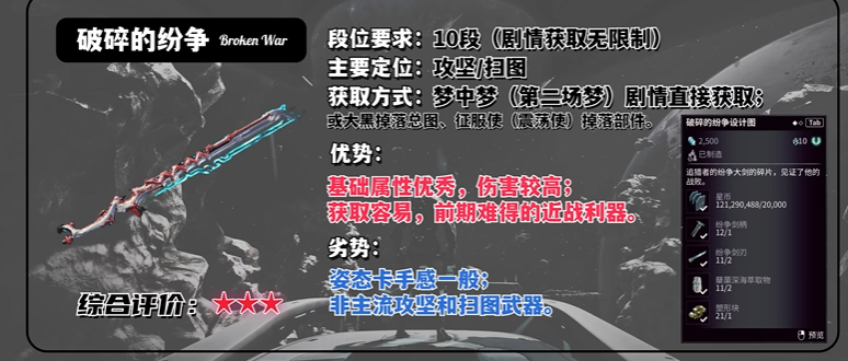 星际战甲前期什么近战武器最好用