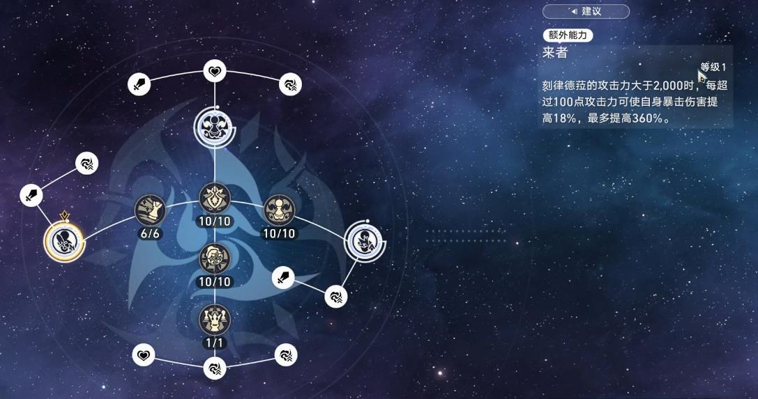 崩坏星穹铁道刻律德菈额外能力有什么用