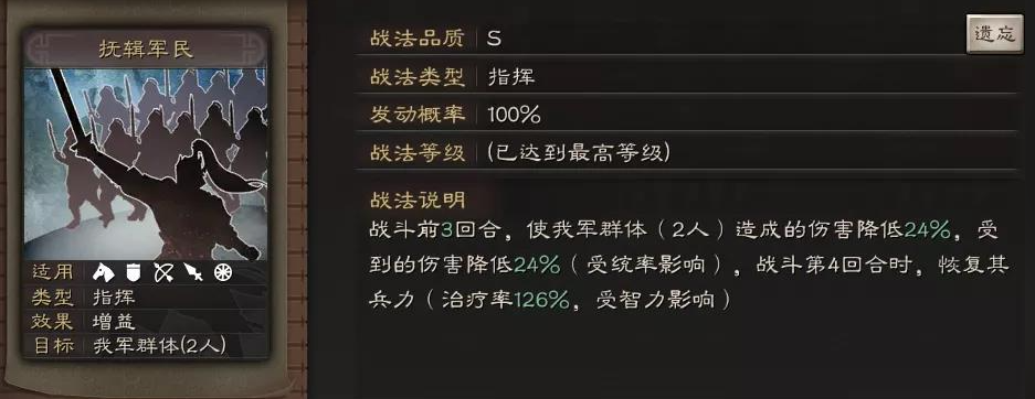 三国志战略版抚辑军民怎么样