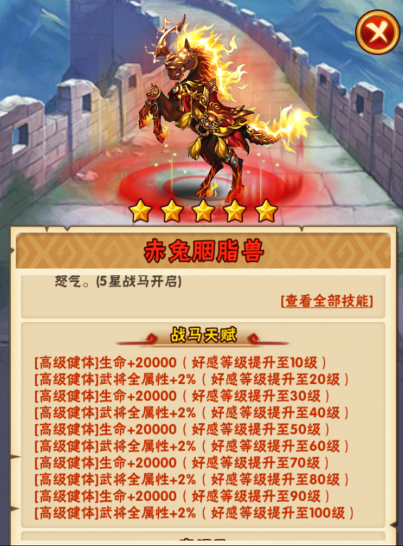 少年三国志张角配什么战马