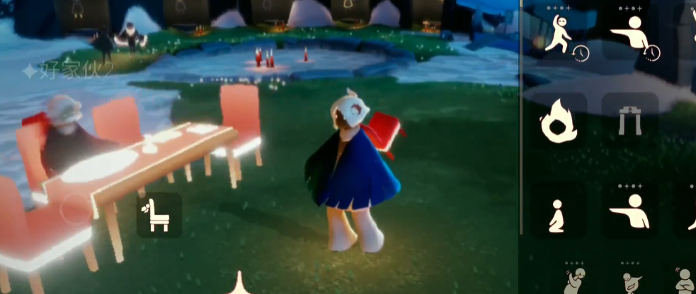 光遇怎么用桌子推人