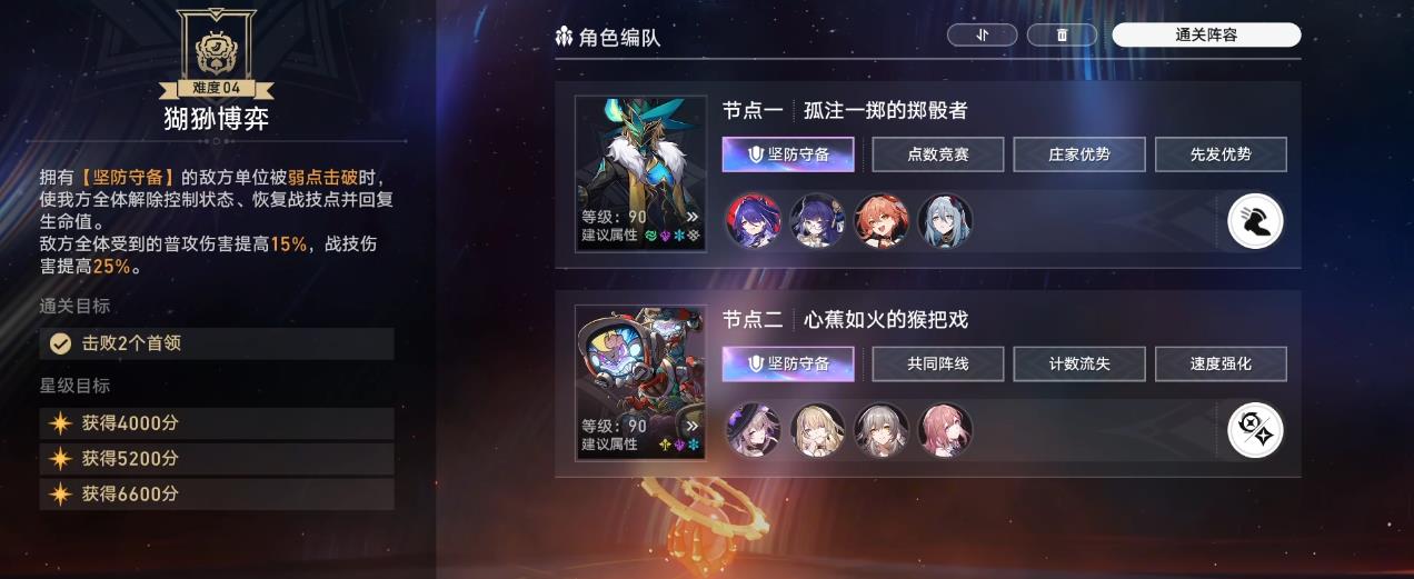 崩坏星穹铁道末日幻影猢狲博弈怎么打