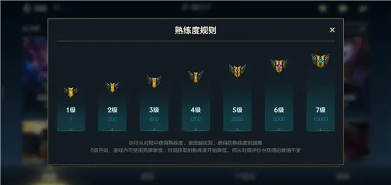 英雄联盟手游英雄熟练度加多少