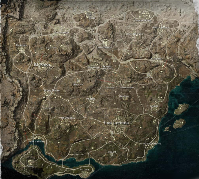 绝地求生排位有哪些地图