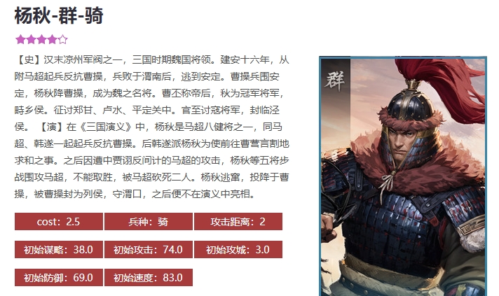 率土之滨杨秋怎么玩