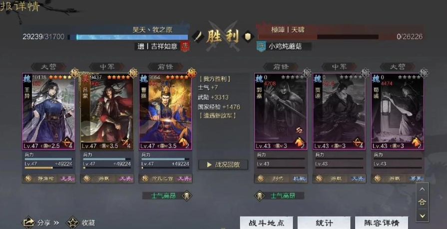 率土之滨王异法刀怎么组