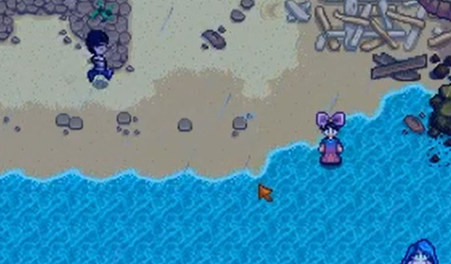 星露谷物语如何在水里钓鱼