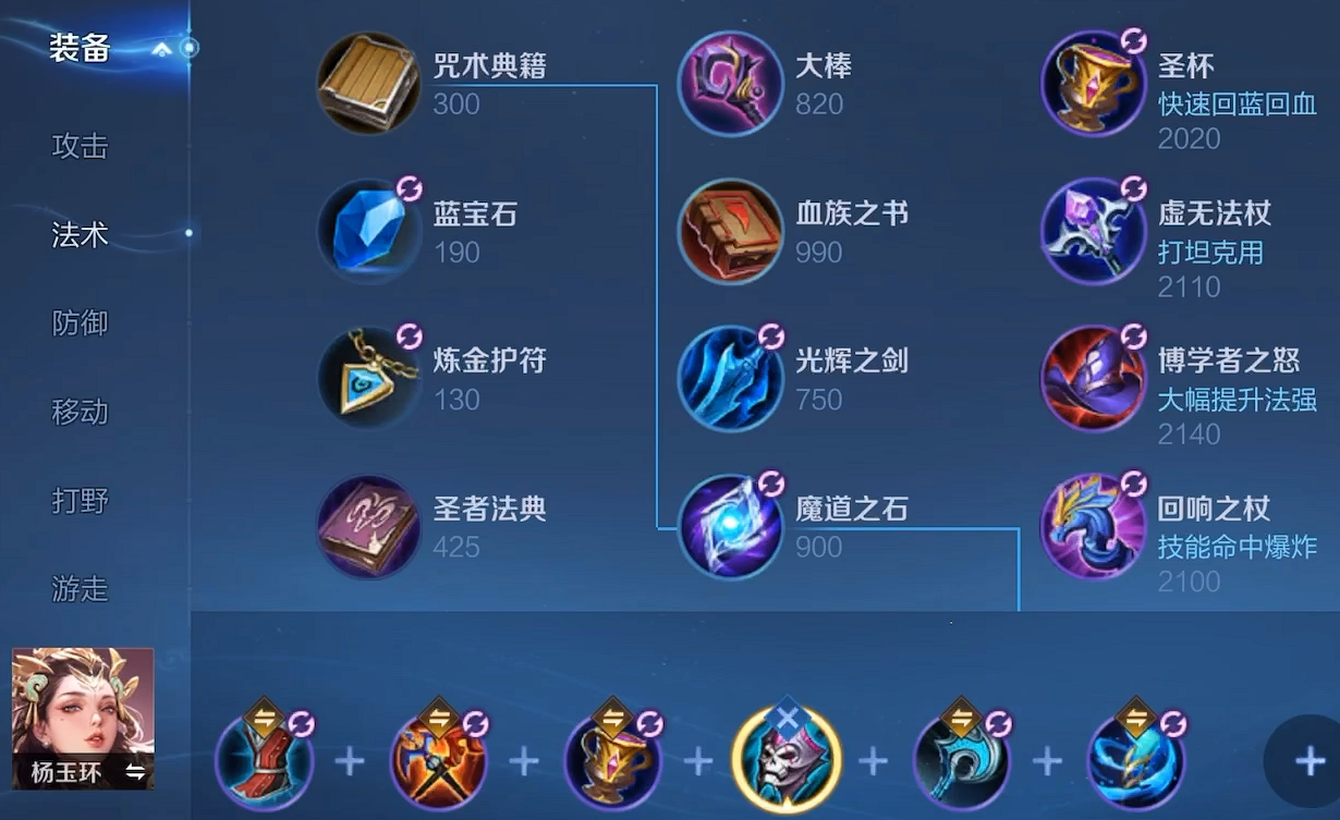 王者荣耀法师通用出装是什么