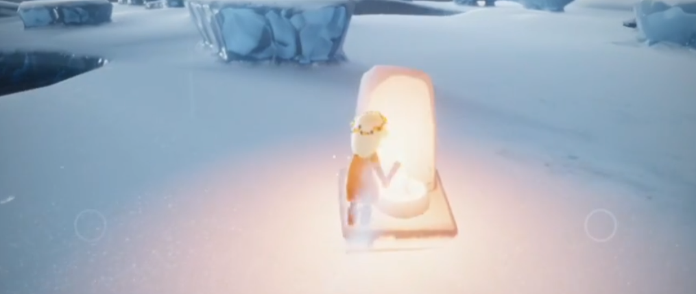 光遇冰山湖怎么过